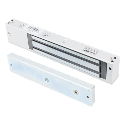 Chapa Magnética Electromagnética / 280 kg (617.3 lbs) / LED Ultra-Brillante / Sensor de Estado / 12/24 VCC / Aluminio Anodizado