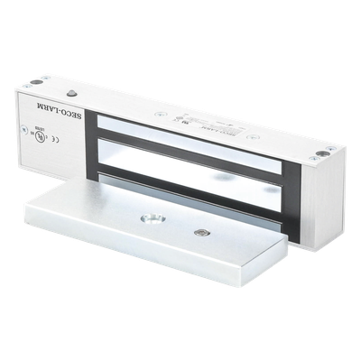 Chapa Magnética / 1200 lbs (545 kg) / Sensor de Unión y Posición / LED Bicolor / 12/24 Vdc Seleccionable / UL / Sin Magnetismo Residual