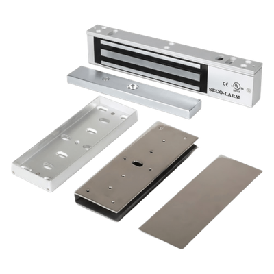 Kit de Control de Acceso / Chapa Magnética 600 lbs (272 kg) / Montaje en U Puerta Cristal / Interior / UL