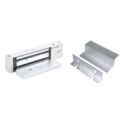 Kit de Control de Acceso / Chapa Magnética 1200 lbs (545 kg) / Montaje Z y L / 12/24 VDC Seleccionable / UL / Interior