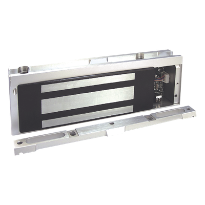 Chapa Magnética Electromagnética / 1200 lbs (544 kg) / Doble Voltaje 12/24 VDC / Detección de Puerta Abierta / UL Listado / PoE-Friendly