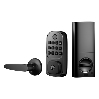 Cerradura Inteligente WiFi / Escáner de Huellas Dactilares / Teclado Numérico / Control por App / 8 Baterías AA / Bloqueo Manual y Automático / Compatible con Puertas 35-55 mm