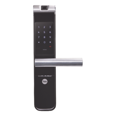 Cerradura Electrónica Autónoma / Biométrica y Teclado / 100 Usuarios / Puertas 35 a 90 mm / Salida Antipánico / Alarma de Intrusión
