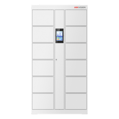 Locker Inteligente / 12 Espacios / Expansión 16 Lockers / Reconocimiento Facial 20,000 Rostros / Pantalla Táctil 8" / 200,000 Registros / API ISAPI