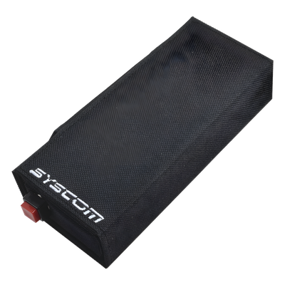Estuche de Transporte / Poliéster con Cartón / 19.6 x 16 cm / 7.7 x 6.3 in / Compartimento Pila 9V / Cierre Velcro