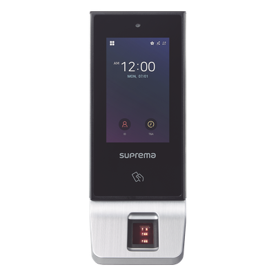 Terminal de Control de Acceso / Multitecnología / Huella / RFID Mifare / Bluetooth / Pantalla Táctil 4' / IP65 / PoE