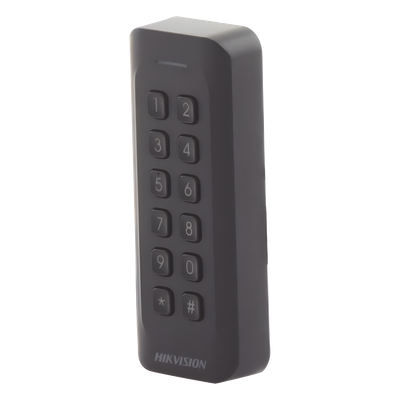 Lector de Tarjetas PROX / EM 125 kHz / Teclado Numérico / Wiegand W26/W34 / IP65 / Perfil Delgado
