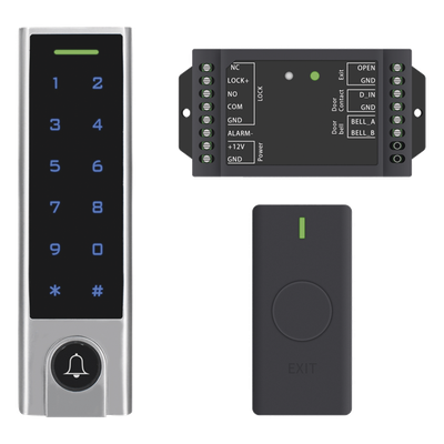 Controlador de Acceso con Teclado Inalámbrico / IP65 / 1000 Tarjetas / 125 kHz / 433 MHz / 30 m (98.4 ft) / -40 a 60 °C