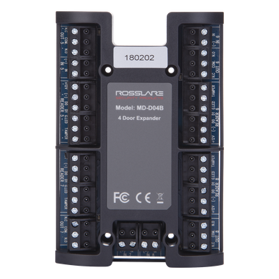 Módulo Expansor de Control de Acceso / 4 Puertos Wiegand / 4 Salidas Relé 5A NA/NC/COM / Comunicación Supervisada / 12 VCC / Diseño Compacto