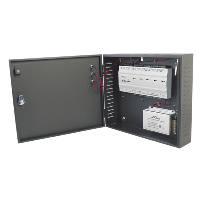 Controlador de Acceso 4 Puertas / 20,000 Huellas / 30,000 Tarjetas / TCP/IP / ADMS PUSH / Fuente 12V 5A / Gabinete