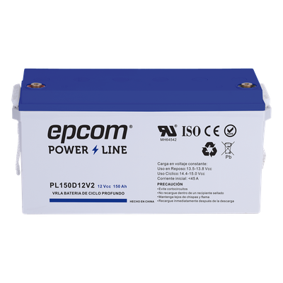 Batería AGM-VRLA / Ciclo Profundo / 12 Vcc / 150 Ah / Terminales T5 / Carcasa UL94-HB