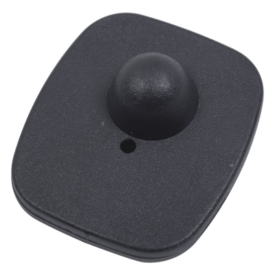 Etiqueta RF para ropa / 8.2 MHz / 70 x 58 mm / 160 cm detección / Negro