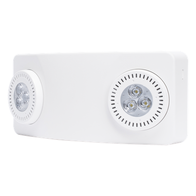 Luz de Emergencia LED / 520 Lúmenes / 90 min Autonomía / Cobertura 15.8 m (51.8 ft) / Montaje Pared o Techo / UL 5VA Luz de Emergencia LED / 520 Lúmenes / 90 min Autonomía / Cobertura 15.8 m (51.8 ft) / Montaje Pared o Techo / UL 5VA