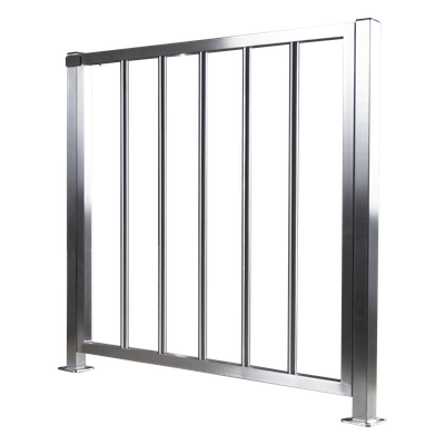 Puerta de Medio Cuerpo / Acero Inoxidable / 100 cm (3.3 ft) Ancho / 90 cm (2.9 ft) Alto / Control de Acceso
