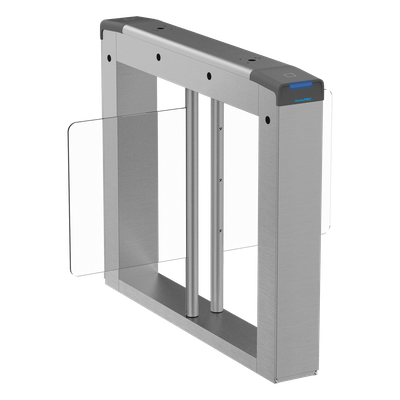 Carril Central para Torniquete Swing / Ancho 90 cm / Exterior / Acero Inoxidable SUS304 / 4 Pares Sensores IR / 20-60 Personas/Minuto / -20°C a 65°C