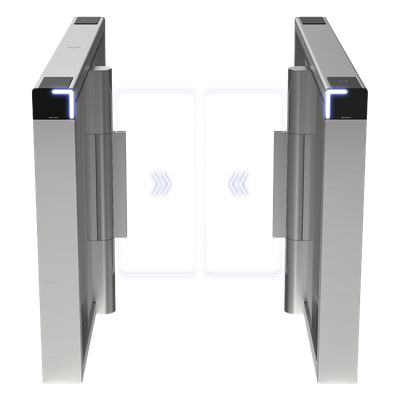 Torniquete Swing / 12,000,000 Ciclos MCBF / 14 Pares IR / Carril 90 cm (35.4 in) / Iluminación LED / Acero Inoxidable SUS304 / Incluye Lectores Mifare y Panel de Acceso Torniquete Swing / 12,000,000 Ciclos MCBF / 14 Pares IR / Carril 90 cm (35.4 in) / Iluminación LED / Acero Inoxidable SUS304 / Incluye Lectores Mifare y Panel de Acceso