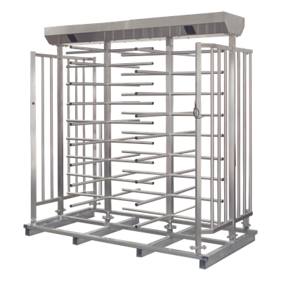 Torniquete Doble de Cuerpo Completo / Acero Inoxidable 304 / 25 Personas/min / 110 VAC / Apertura Automática en Emergencias Torniquete Doble de Cuerpo Completo / Acero Inoxidable 304 / 25 Personas/min / 110 VAC / Apertura Automática en Emergencias