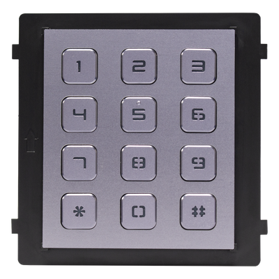 Módulo de Teclado para Frente de Calle / Apertura por Código / Llamada a Monitor / IP65 / Aluminio / -40 °C a +55 °C (-40 °F a 131 °F)