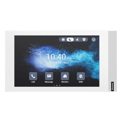 Monitor SIP Linux / Pantalla Táctil 7 Pulgadas / Wi-Fi 6 / PoE / 8 Entradas de Alarma / Instalación Horizontal o Vertical