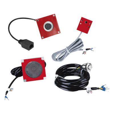 Kit de Accesorios para Intercomunicación / Cámara IP 720p HD / Micrófono Resistente al Agua / Parlante 5W / 8Ω / Botón de Llamada / Plug and Play