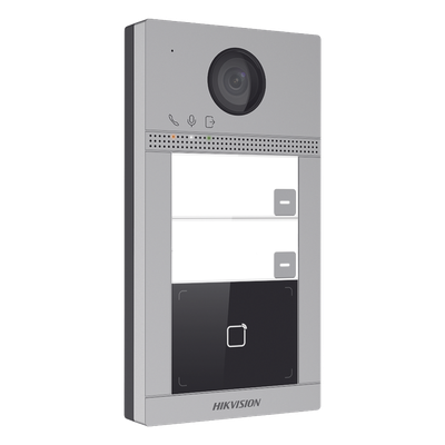 Videoportero IP / 2 Megapixel / PoE / IP65 + IK08 / 2 Departamentos / 2 Puertas / 6 Monitores / 129° / IR 3m (9.84 ft)