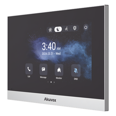Monitor IP Android / Pantalla Táctil LCD 7" / Wi-Fi / Bluetooth / PoE / SIP / 8 Entradas de Alarma / 1 Salida de Relé / Gestión en la Nube Monitor IP Android / Pantalla Táctil LCD 7" / Wi-Fi / Bluetooth / PoE / SIP / 8 Entradas de Alarma / 1 Salida de Relé / Gestión en la Nube