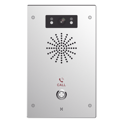 Video Intercomunicador IP / 2 Líneas SIP / Cámara 2 Megapixel / IR Nocturno / IP65 / IK10 / PoE / -40°C a 70°C