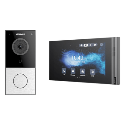 Kit Videoportero IP Wi-Fi 6 / Cámara 2 Megapixel / Control de 1 Puerta / PoE / Bluetooth / NFC / MIFARE / ONVIF / IP65