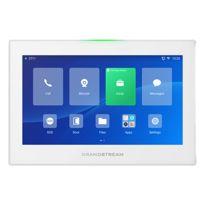 Estación de Intercomunicación SIP / Pantalla Táctil 7'' 1024x600 / Wi-Fi 6 Dual Band / Bluetooth 5.0 / 8 Canales de Alarma / Android 13 / Control HVAC e Iluminación