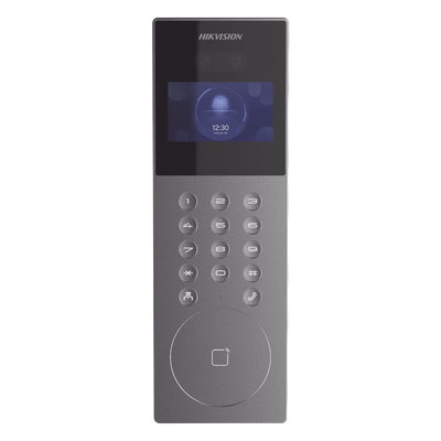 Videoportero IP Multiapartamento / 1080p HD / Reconocimiento Facial IA / Pantalla 4.3' / 5,000 Rostros / 25,000 Tarjetas / IP65 / 500 Departamentos / 9 Frentes de Calle