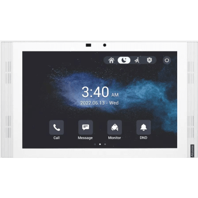 Monitor Táctil IP / 10" IPS LCD / Android 12 / Wi-Fi 6 / PoE 802.3af / 8 Entradas de Alarma / SIP / Gestión Cloud