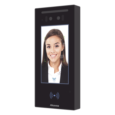 Frente de Calle IP / Pantalla Táctil IPS 5" / Doble Cámara 2 Megapixel / Reconocimiento Facial / Bluetooth y NFC / IP65