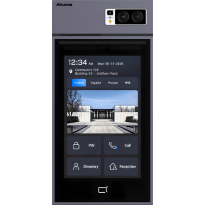 Videoportero IP / Pantalla Táctil IPS 10" / Cámara 5 Megapixel / Android / Reconocimiento Facial / Acceso QR NFC Bluetooth Tarjeta PIN / IP66 IK08