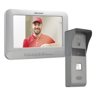 Kit de Videoportero Analógico / Pantalla LCD 7" / Resolución 800x400 / Cámara Pinhole 720x576 @ 30 fps / Ángulo 98° / IP65 / Expandible 3 Monitores y 2 Frentes de Calle