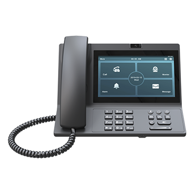 Estación de Guardia IP / Pantalla Táctil 7 Pulgadas / Resolución 1024x600 / Cámara 2 Megapixel / Wi-Fi / PoE / Bluetooth / HDMI / USB-C / Android 9.0
