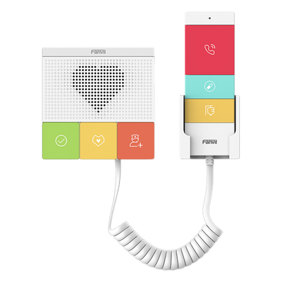 Intercomunicador SIP / Wi-Fi Dual Band / 6 Botones Antibacteriales / IP54 / 1 Relevador / Audio HD