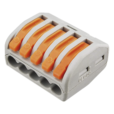 Conector de Distribución Eléctrica / 1 Entrada 4 Salidas / 250V 32A / 12AWG-28AWG / 2.6 x 2.1 x 1.5 cm (1.02 x 0.83 x 0.59 in)