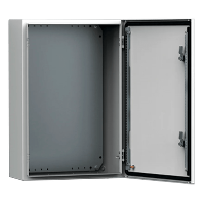 Gabinete de Pared Exterior / Acero 1.5 mm / IP66 / NEMA 4/12/13 / IK10 / 600 x 500 x 300 mm (23.62 x 19.69 x 11.81 in) / Platina de Montaje