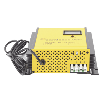 Cargador de Baterías de Plomo Ácido / 12 V / 15 A / Bancos 100 a 200 Ah / Operación Automática / Fuente de Poder y Respaldo CD