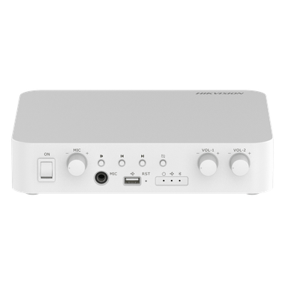Amplificador de Audio / 2 Canales 40 W / Salida 100V/70V / Spotify Connect / Bluetooth 5.0 / 4 Entradas / Control por Red
