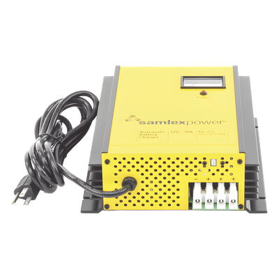 Cargador de Baterías de Plomo Ácido / 12 V / 30 A / Bancos 250 a 350 Ah / Operación Automática / Fuente con Respaldo DC
