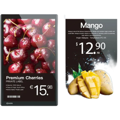 Pantalla LCD Digital Signage / 15.6" Full HD / Doble Cara / Wi-Fi 2.4G + NFC / Actualización 0.1s / IP6X / 30,000+ Horas