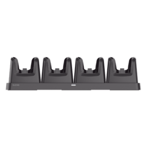 Base de Carga 4 Bahías / Tecnología 2-Pin / Indicador LED / 460x130x112.2 mm (18.1x5.1x4.4 in) / Certificaciones CE, FCC, RoHS