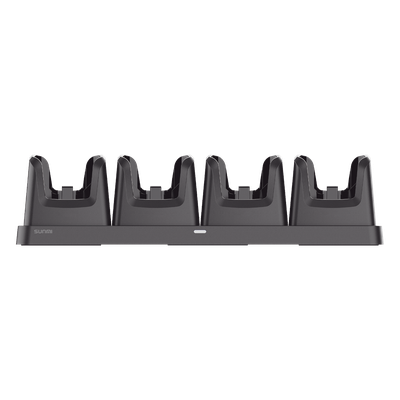 Base de Carga 4 Bahías / Tecnología 2-Pin / Indicador LED / 460x130x112.2 mm (18.1x5.1x4.4 in) / Certificaciones CE, FCC, RoHS