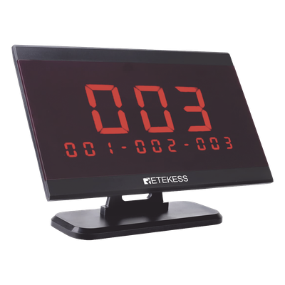 Pantalla receptora inalámbrica / 433.92 MHz / 100-200 m / 999 transmisores / 9 áreas / 328-656 pies