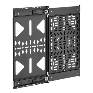Panel de Almacenamiento AV Deslizante / Capacidad 10 kg (22 lbs) / Rango 300 mm / Acero de Alta Resistencia / Quick-Release / Montaje Pared y Riel Panel de Almacenamiento AV Deslizante / Capacidad 10 kg (22 lbs) / Rango 300 mm / Acero de Alta Resistencia / Quick-Release / Montaje Pared y Riel