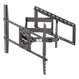 Soporte de Pared Articulado / Pantallas 75" a 110" / VESA 400x400 a 800x600 mm / Carga 90.9 kg (200 lbs) / Extensión 7.2 a 70 cm / Rotación 45° / Inclinación +10° a -5° Soporte de Pared Articulado / Pantallas 75" a 110" / VESA 400x400 a 800x600 mm / Carga 90.9 kg (200 lbs) / Extensión 7.2 a 70 cm / Rotación 45° / Inclinación +10° a -5°