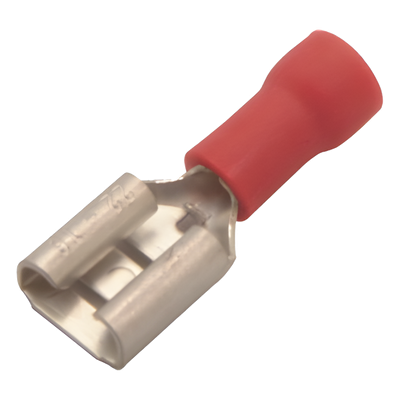 Terminal Hembra Aislada / 0.250 pulgadas / 22 - 16 AWG / Push-On / Paquete 25 piezas