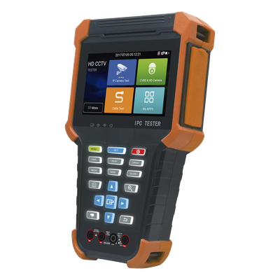 Tester de Video Profesional / Pantalla Táctil IPS 4" / 4K / H.265/H.264 / PoE 48V / Wi-Fi / Multímetro Digital / TDR RJ45 / Batería 4000 mAh