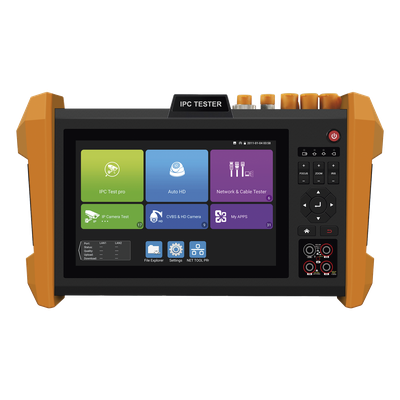Tester Profesional Multifunción / Pantalla Táctil 7" / Video 4K/8K / IP/Coaxial / Wi-Fi / TDR / Potencia Óptica / PoE